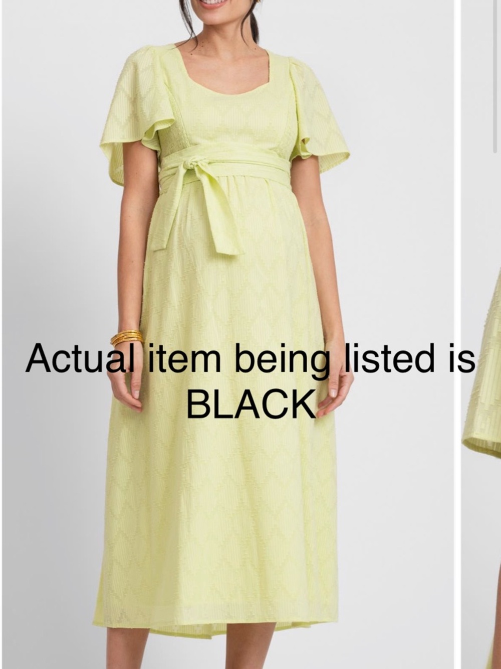 Seraphine
Broderie Anglaise
Maternity/Nursing Midi Dress - Picture 13 of 13